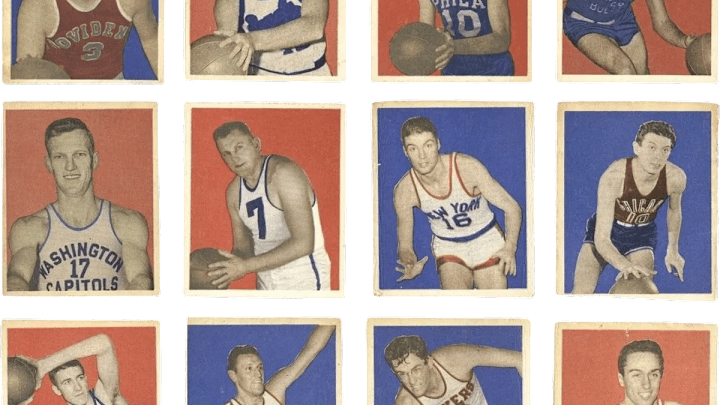 Various 1948 Bowman Basketball Players