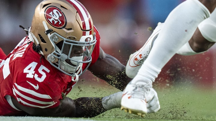 San Francisco 49ers linebacker Nick Martin (45) San Francisco 49ers linebacker Nick Martin (45)