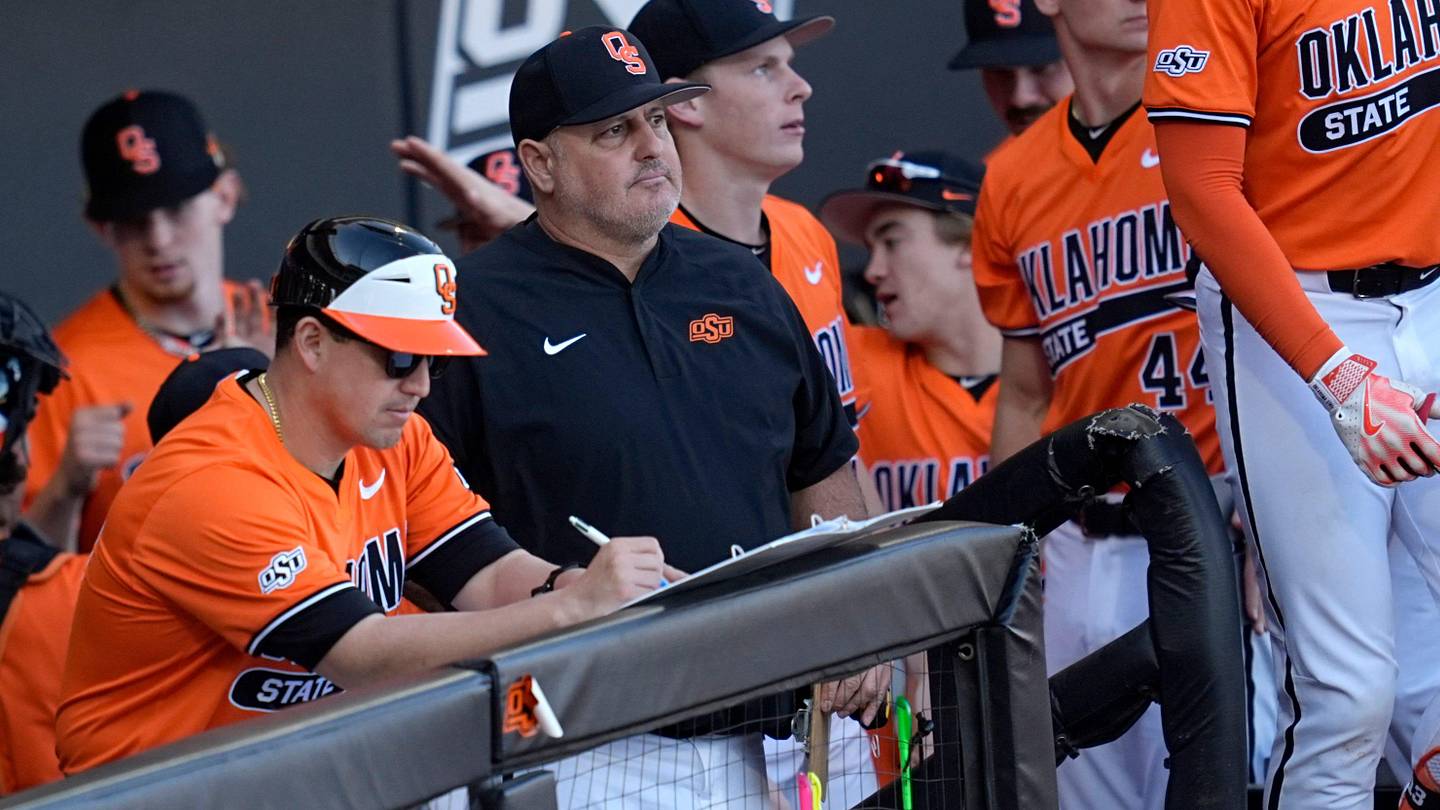 Oklahoma State Live Score for Big 12 Baseball Tournament vs Kansas