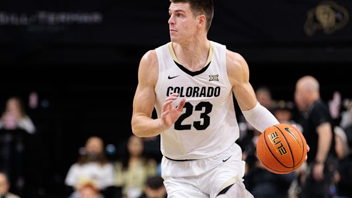 Andrej Jakimovski finished with 15 points in the Buffaloes 76-63 victory over the UCF Knights.