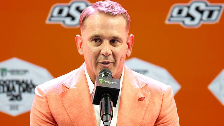 Oklahoma State head coach Eric Morris.