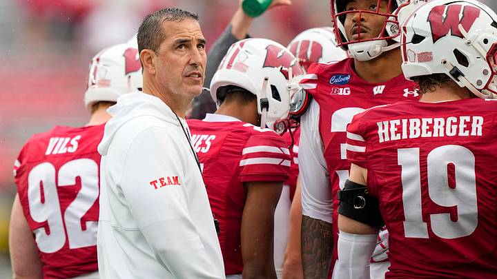 Wisconsin Badgers head coach Luke Fickell. Wisconsin Badgers head coach Luke Fickell.