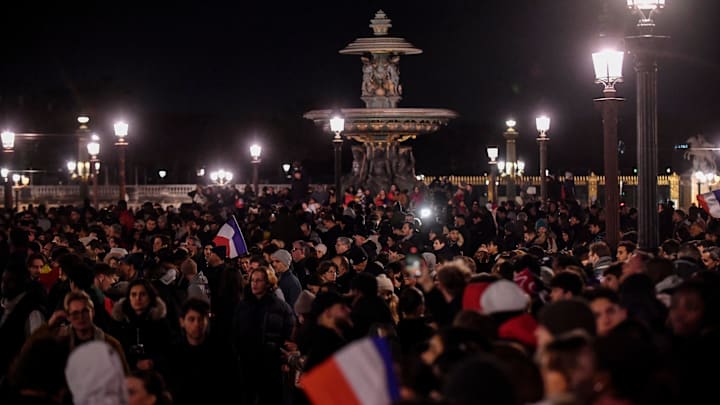 Au moins 10 000 personnes étaient à la Concorde.