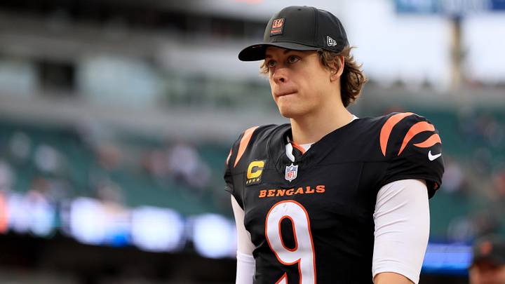 Dec 28, 2025; Cincinnati, Ohio, USA; Cincinnati Bengals quarterback Joe Burrow (9) leaves the field after a game against the Arizona Cardinals at Paycor Stadium. Mandatory Credit: Katie Stratman-Imagn Images Dec 28, 2025; Cincinnati, Ohio, USA; Cincinnati Bengals quarterback Joe Burrow (9) leaves the field after a game against the Arizona Cardinals at Paycor Stadium. Mandatory Credit: Katie Stratman-Imagn Images