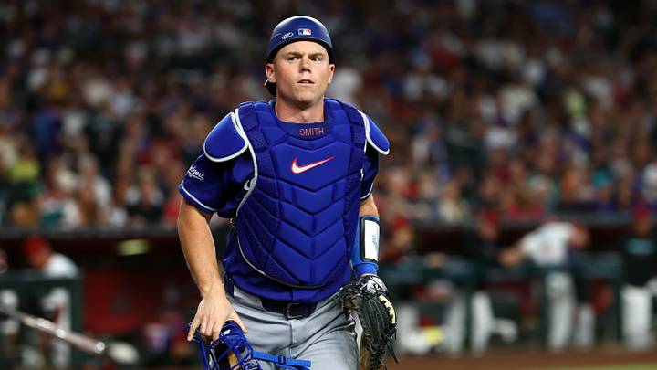 Jun 1, 2026; Phoenix, Arizona, USA; Los Angeles Dodgers catcher Will Smith against the Arizona Diamondbacks at Chase Field. Mandatory Credit: Mark J. Rebilas-Imagn Images Jun 1, 2026; Phoenix, Arizona, USA; Los Angeles Dodgers catcher Will Smith against the Arizona Diamondbacks at Chase Field. Mandatory Credit: Mark J. Rebilas-Imagn Images