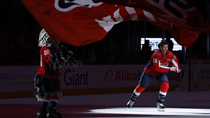 Nic Dowd, Washington Capitals Mandatory Credit: Geoff Burke-Imagn Images