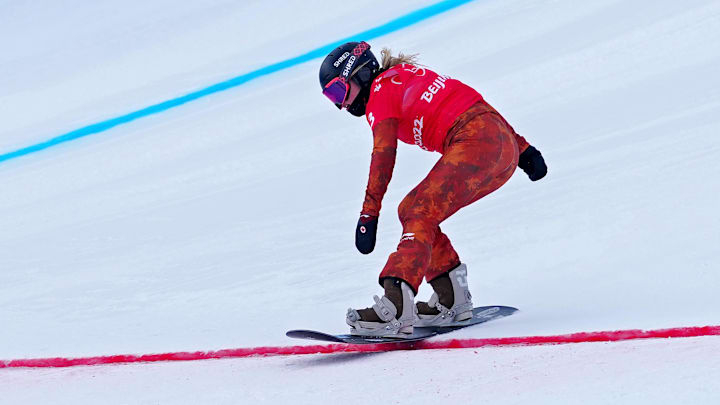 Charlotte Bankes (GBR) is favored to win the Women's Snowboard Cross.