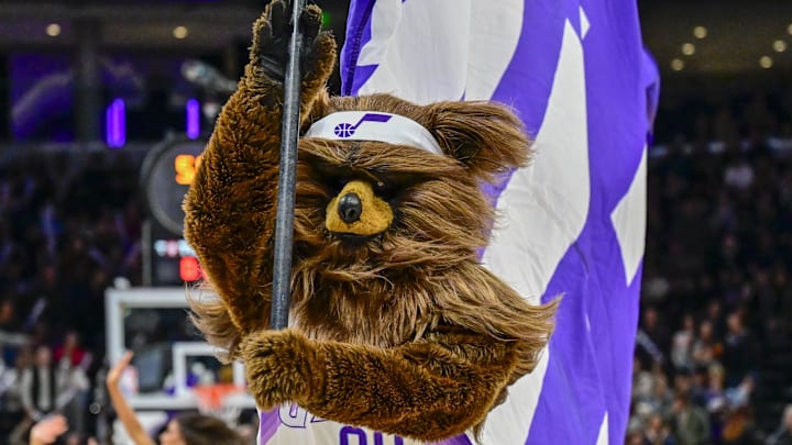 Oct 16, 2025; Salt Lake City, Utah, USA; Utah Jazz Bear gets the fans cheering during the second half between the Utah Jazz and the Portland Trail Blazers at Delta Center. Mandatory Credit: Peter Creveling-Imagn Images Oct 16, 2025; Salt Lake City, Utah, USA; Utah Jazz Bear gets the fans cheering during the second half between the Utah Jazz and the Portland Trail Blazers at Delta Center. Mandatory Credit: Peter Creveling-Imagn Images