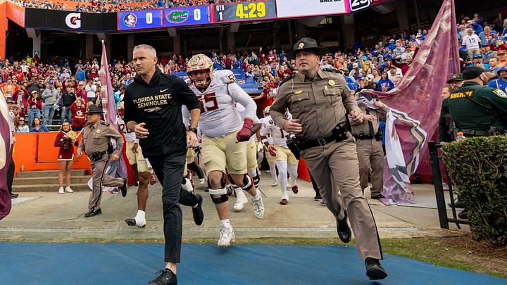 Florida State Seminoles head coach Mike Norvell