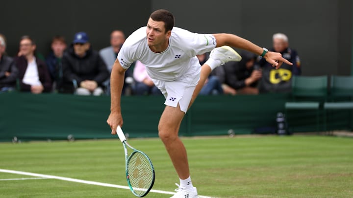 Hubert Hurkacz at Wimbledon 2024