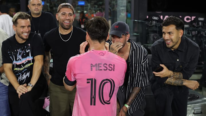 Members of Argentina’s national team went to see Messi and Miami play vs. Atlanta United in October.