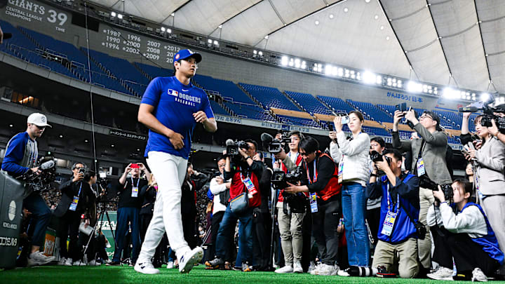 Los Angeles Dodgers Workouts: MLB Tokyo Series