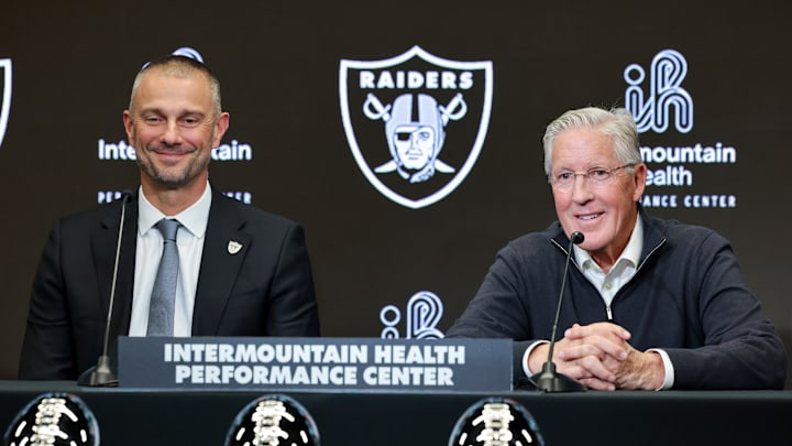 Las Vegas Raiders Introduce Pete Carroll As Head Coach, John Spytek As General Manager