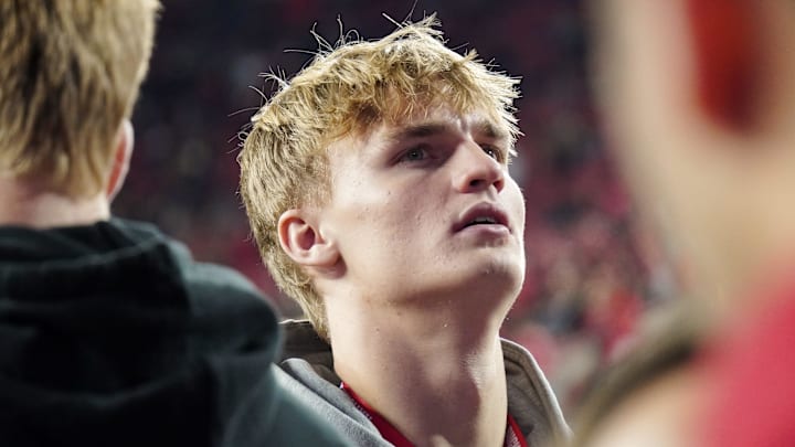 Libertyville tight end Brock Williams visits Ohio Stadium on the day of the Ohio State Buckeyes football game against UCLA on Nov. 15, 2025.
