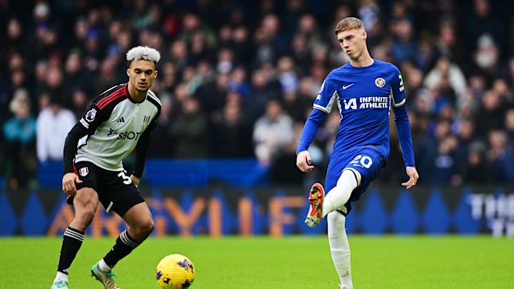Cole Palmer and Antonee Robinson in a past Chelsea-Fulham match