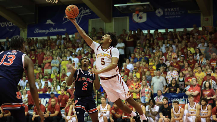 Iowa State's Curtis Jones puts up a shot against Auburn during the Maui Invitational Monday night.