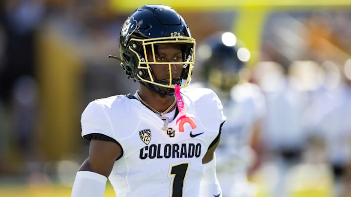 Oct 7, 2023; Tempe, Arizona, USA; Colorado Buffaloes cornerback Cormani McClain (1) against the Oct 7, 2023; Tempe, Arizona, USA; Colorado Buffaloes cornerback Cormani McClain (1) against the