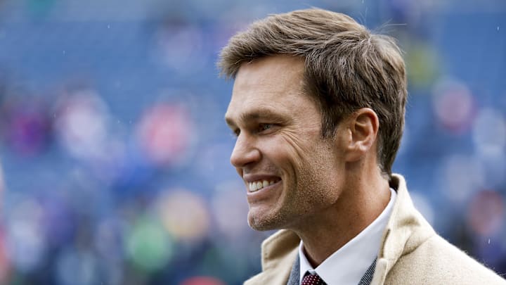 Tom Brady on the sidelines on Oct. 27, 2024.