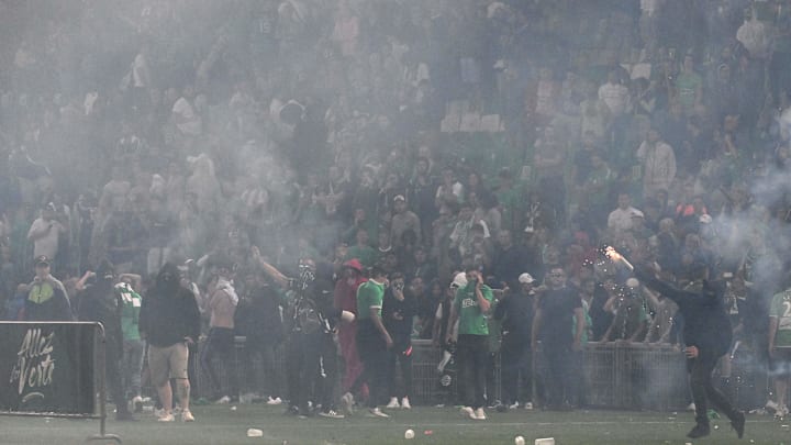 Les supporters stéphanois ne sont pas à leur premier débordement Les supporters stéphanois ne sont pas à leur premier débordement