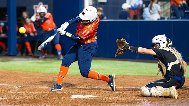 Auburn outfielder Jolie Adams entered the transfer portal just after the Tigers were eliminated from the postseason.