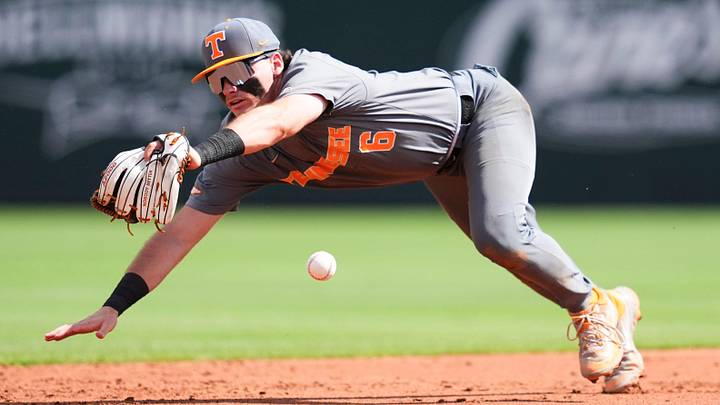 Giants infielder Gavin Kilen, during his college days at Tennessee