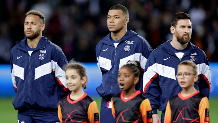 Kylian Mbappe, Lionel Messi y Neymar Jr Kylian Mbappe, Lionel Messi y Neymar Jr
