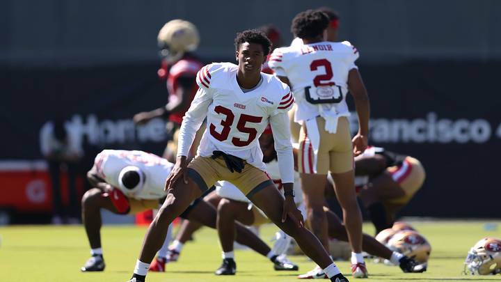 Aug 3, 2026; San Francisco, CA, USA; San Francisco 49ers cornerback Ephesians Prysock (35) during training camp at Levi's Stadium. Mandatory Credit: Sergio Estrada-Imagn Images Aug 3, 2026; San Francisco, CA, USA; San Francisco 49ers cornerback Ephesians Prysock (35) during training camp at Levi's Stadium. Mandatory Credit: Sergio Estrada-Imagn Images