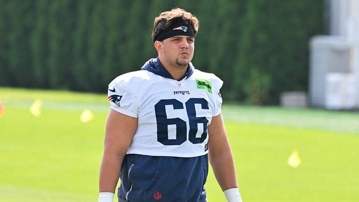 Jul 28, 2026; Foxborough, MA, USA; New England Patriots offensive tackle Will Campbell (66) walks to practice for training camp at Gillette Stadium. Mandatory Credit: Eric Canha-Imagn Images Jul 28, 2026; Foxborough, MA, USA; New England Patriots offensive tackle Will Campbell (66) walks to practice for training camp at Gillette Stadium. Mandatory Credit: Eric Canha-Imagn Images