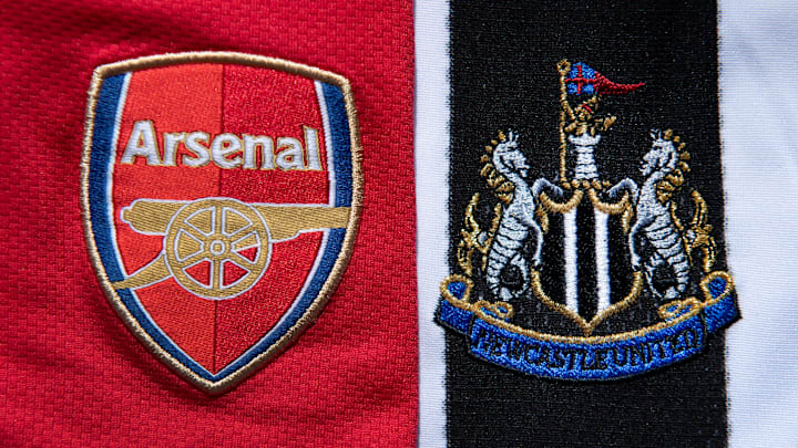 Arsenal and Newcastle United Club Crests