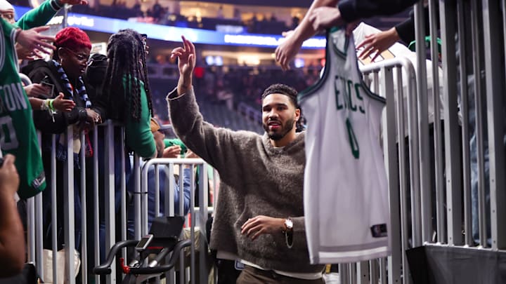 Jayson Tatum took a step towards a return from his torn Achilles this week, though there’s still no guarantee he suits up for the Celtics this season.