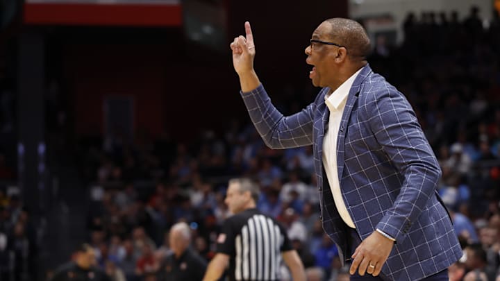 UNC basketball head coach Hubert Davis UNC basketball head coach Hubert Davis