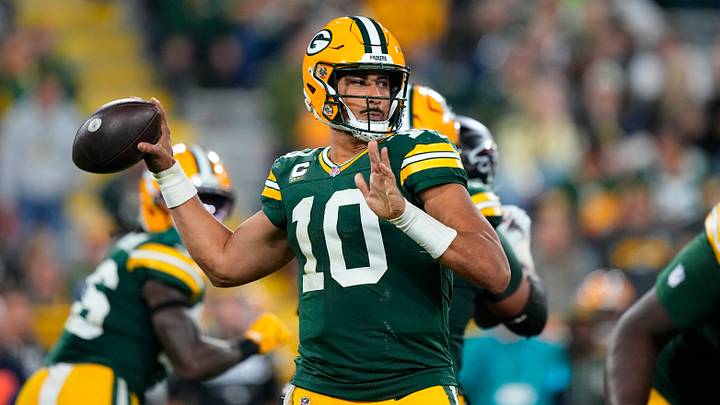 The Green Bay Packers and quarterback Jordan Love are favored on Sunday Night Football. The Green Bay Packers and quarterback Jordan Love are favored on Sunday Night Football.