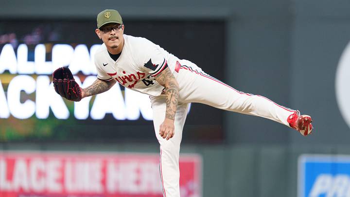 May 15, 2026; Minneapolis, Minnesota, USA; Minnesota Twins pitcher Anthony Banda (43) delivers the pitch to Milwaukee Brewers shortstop Joey Ortiz (3) in the ninth inning at Target Field. Mandatory Credit: Matt Blewett-Imagn Images May 15, 2026; Minneapolis, Minnesota, USA; Minnesota Twins pitcher Anthony Banda (43) delivers the pitch to Milwaukee Brewers shortstop Joey Ortiz (3) in the ninth inning at Target Field. Mandatory Credit: Matt Blewett-Imagn Images