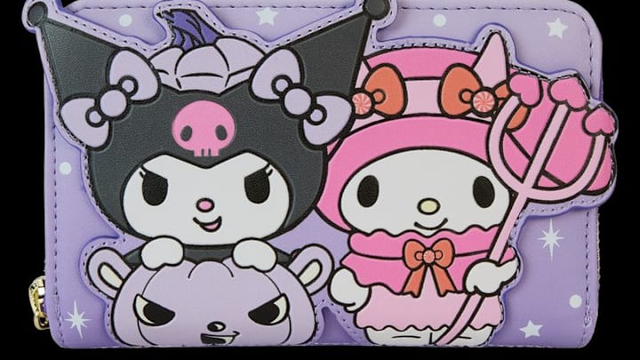 Sanrio Kuromi & My Melody Glow Zip Around Wallet. Image Credit to Loungefly. 