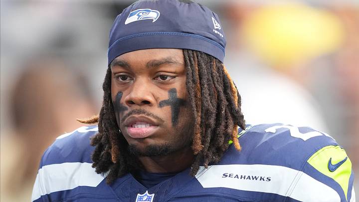 Seattle Seahawks running back Emanuel Wilson looks on from the sideline during the first half against the Arizona Cardinals. Seattle Seahawks running back Emanuel Wilson looks on from the sideline during the first half against the Arizona Cardinals.