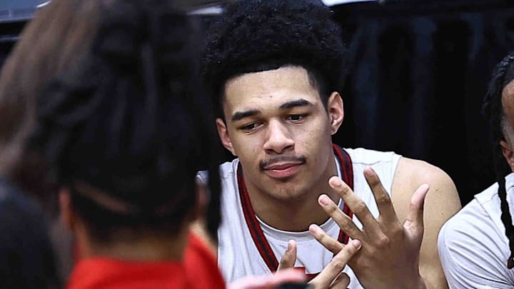 Princeton's Kam Mercer reacts after winning the Division I state championship over Hilliard Bradley Sunday, March 22, 2026.