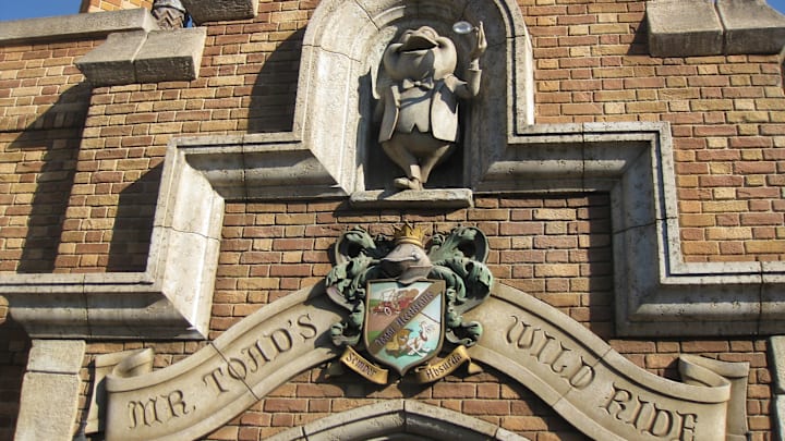 Facade of Mr. Toad's Wild Ride in Disneyland.