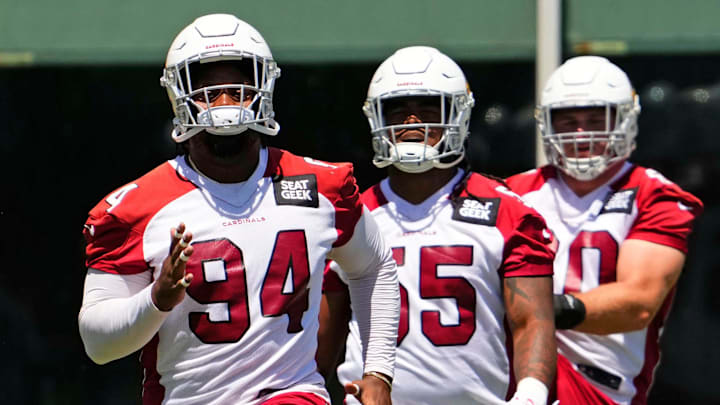 Jun 7, 2023; Tempe, AZ, USA; Arizona Cardinals defensive tackle Carlos Watkins (94) during organized