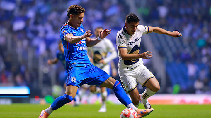 Las posibles alineaciones titulares del partido Pumas UNAM vs Cruz Azul 