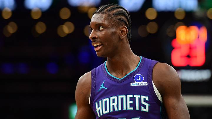 Mar 4, 2026; Boston, Massachusetts, USA; Charlotte Hornets forward Moussa Diabate (14) during the first half against the Boston Celtics at TD Garden. Mandatory Credit: Bob DeChiara-Imagn Images Mar 4, 2026; Boston, Massachusetts, USA; Charlotte Hornets forward Moussa Diabate (14) during the first half against the Boston Celtics at TD Garden. Mandatory Credit: Bob DeChiara-Imagn Images