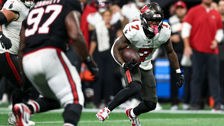 Tampa Bay Buccaneers RB Bucky Irving was clearly fouled but a flag wasn't thrown in the TNF loss to the Atlanta Falcons.