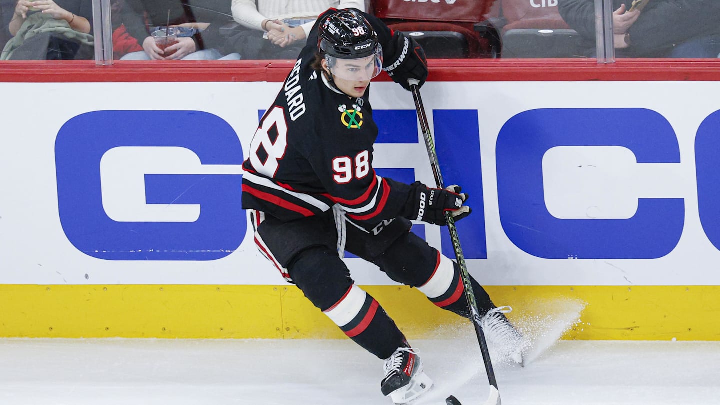 Blackhawks' Connor Bedard Makes First Media Appearance Since Return
