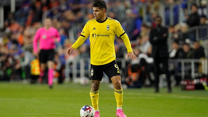 Cucho Hernandez was lead the line for the Crew in 2023 Cucho Hernandez was lead the line for the Crew in 2023