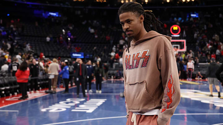 Memphis Grizzlies guard Ja Morant has been traveling with the team over the past few games as he nears a return from a groin strain suffered on Nov. 15.