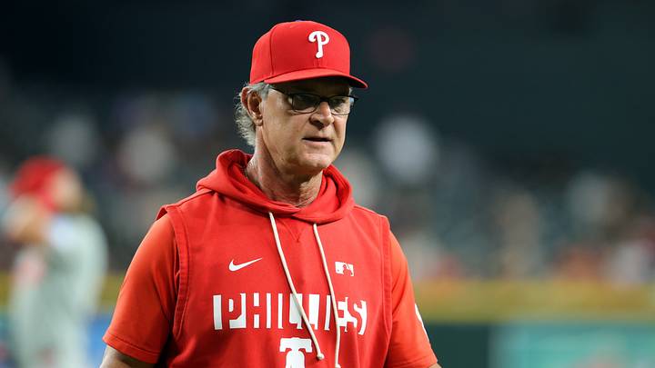 Aug 31, 2026; Phoenix, Arizona, USA; Philadelphia Phillies manager Don Mattingly in the sixth inning against the Arizona Diamondbacks at Chase Field. Mandatory Credit: Mark J. Rebilas-Imagn Images Aug 31, 2026; Phoenix, Arizona, USA; Philadelphia Phillies manager Don Mattingly in the sixth inning against the Arizona Diamondbacks at Chase Field. Mandatory Credit: Mark J. Rebilas-Imagn Images