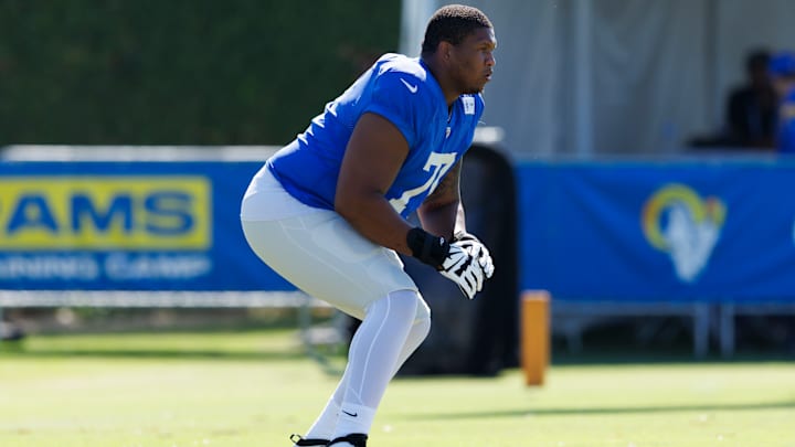 Los Angeles Rams Training Camp OT Alaric Jackson
