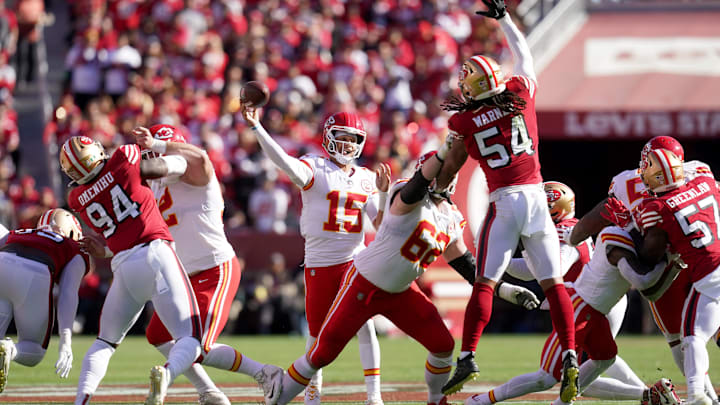 Kansas City Chiefs quarterback Patrick Mahomes (15)