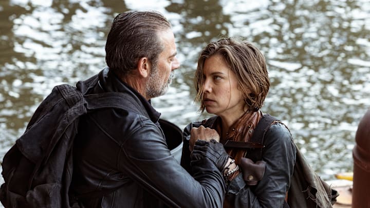 Lauren Cohan as Maggie Rhee, Jeffrey Dean Morgan as Negan - The Walking Dead: Dead City _ Season 1, Episode 6 - Photo Credit: Peter Kramer/AMC