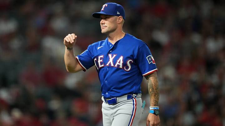 Texas Rangers manager Skip Schumaker. Credit: Kirby Lee-Imagn Images Texas Rangers manager Skip Schumaker. Credit: Kirby Lee-Imagn Images