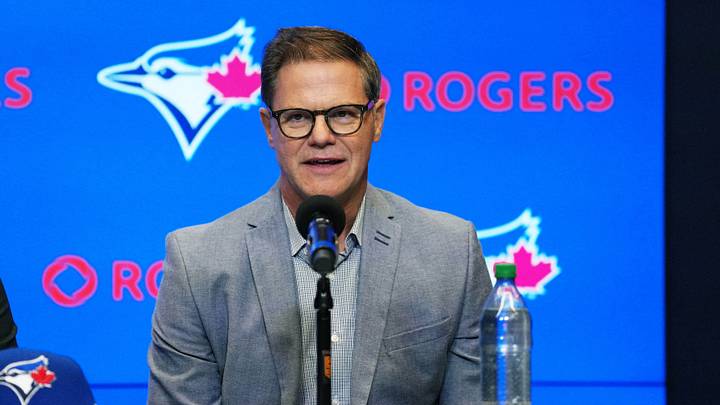 Blue Jays general manager Ross Atkins speaks to the media. Credit: Nick Turchiaro-Imagn Blue Jays general manager Ross Atkins speaks to the media. Credit: Nick Turchiaro-Imagn